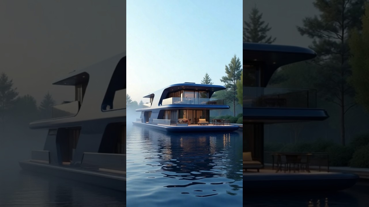 Living on Water in Style! 😍🚤 | Luxury Floating House Tour