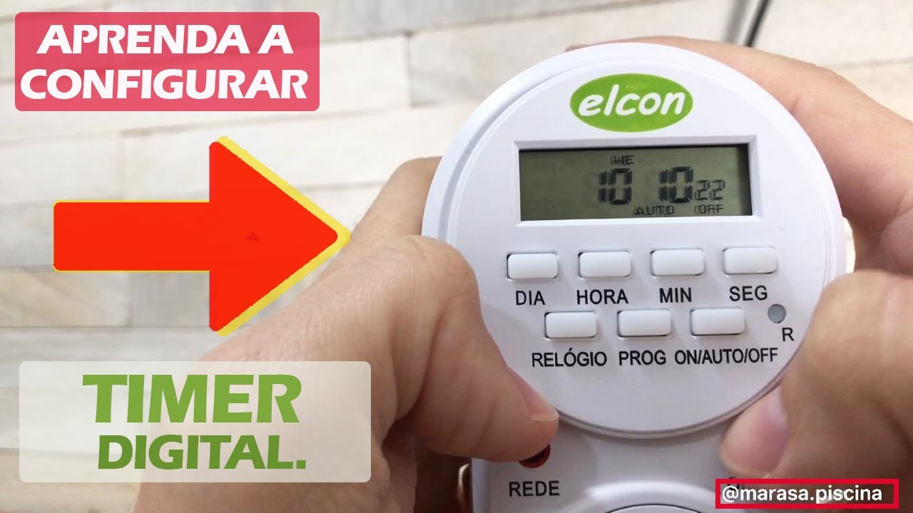 TIMER TEMPORIZADOR DIGITAL - Aprenda a configurar no passo a passo ELCON