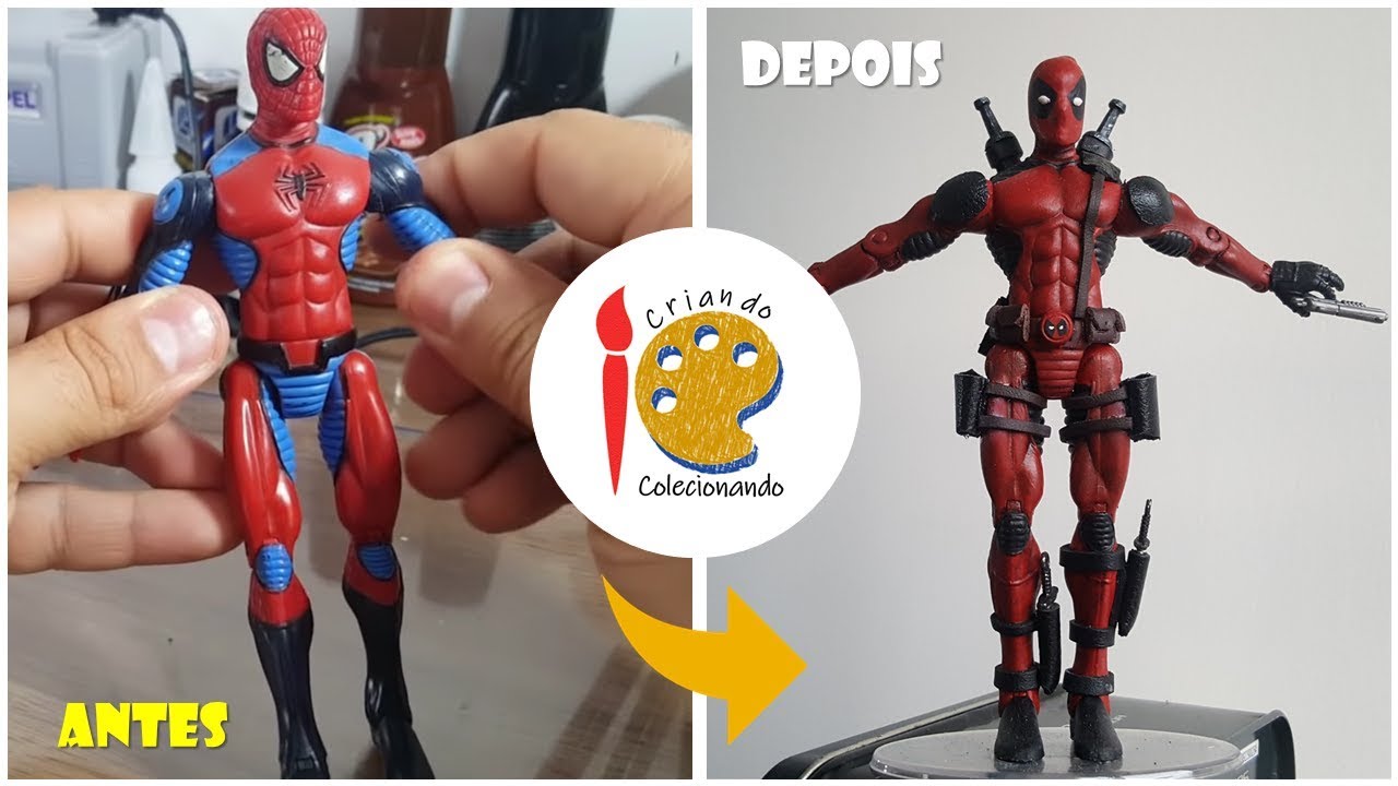 Transformando o Homem-Aranha no Deadpool - TOY MAKEOVER