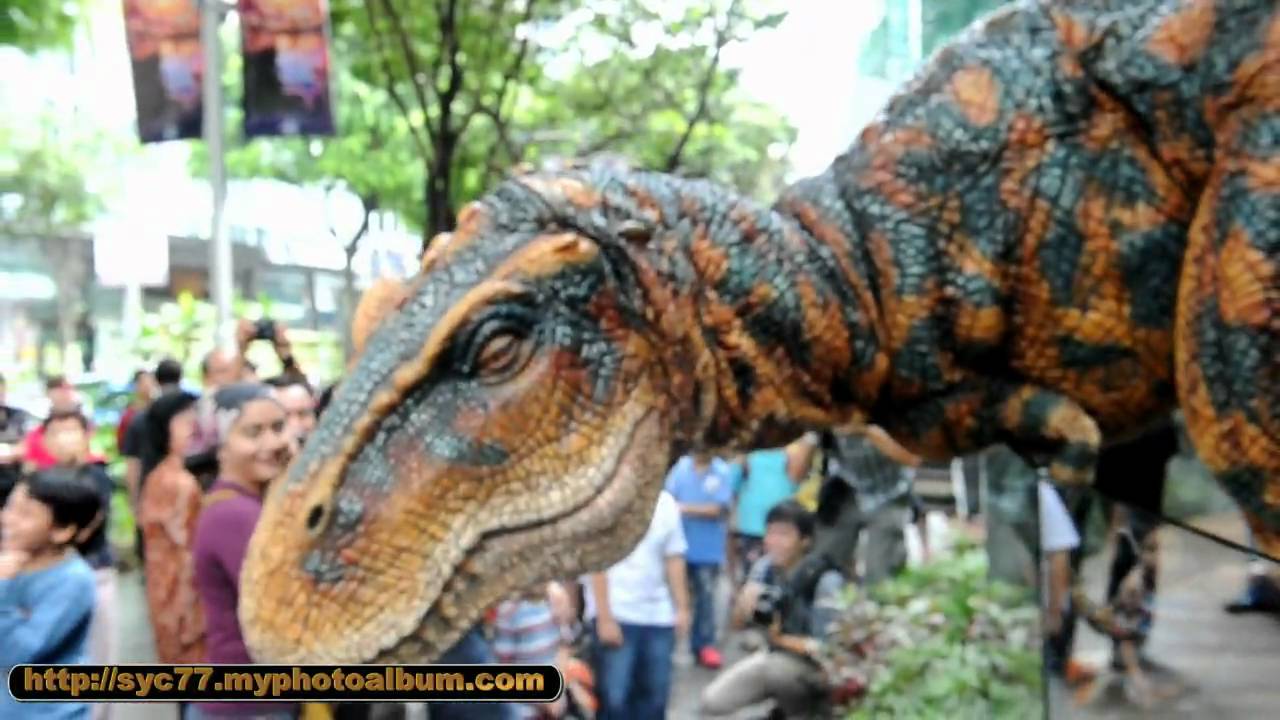 Walking With Dinosaurs The Arena Spectacular Teaser At Orchard Road.avi