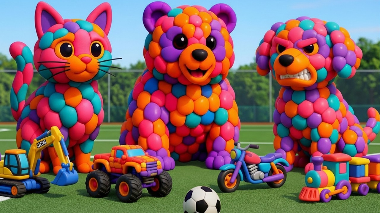 The Mascot Vibrato Assistant Monkey and Cow Placed on the Football Field Is Popular, Co Produced