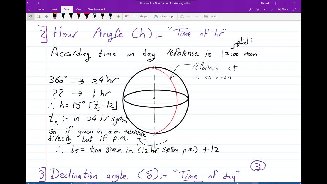 Solar Angles part 1