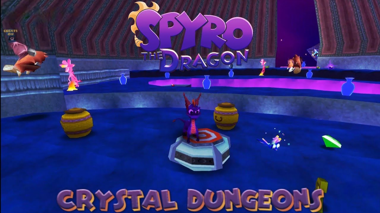 Spyro The Dragon: (Spaghetti) Custom Level: Crystal Dungeons By AdamTheDragon