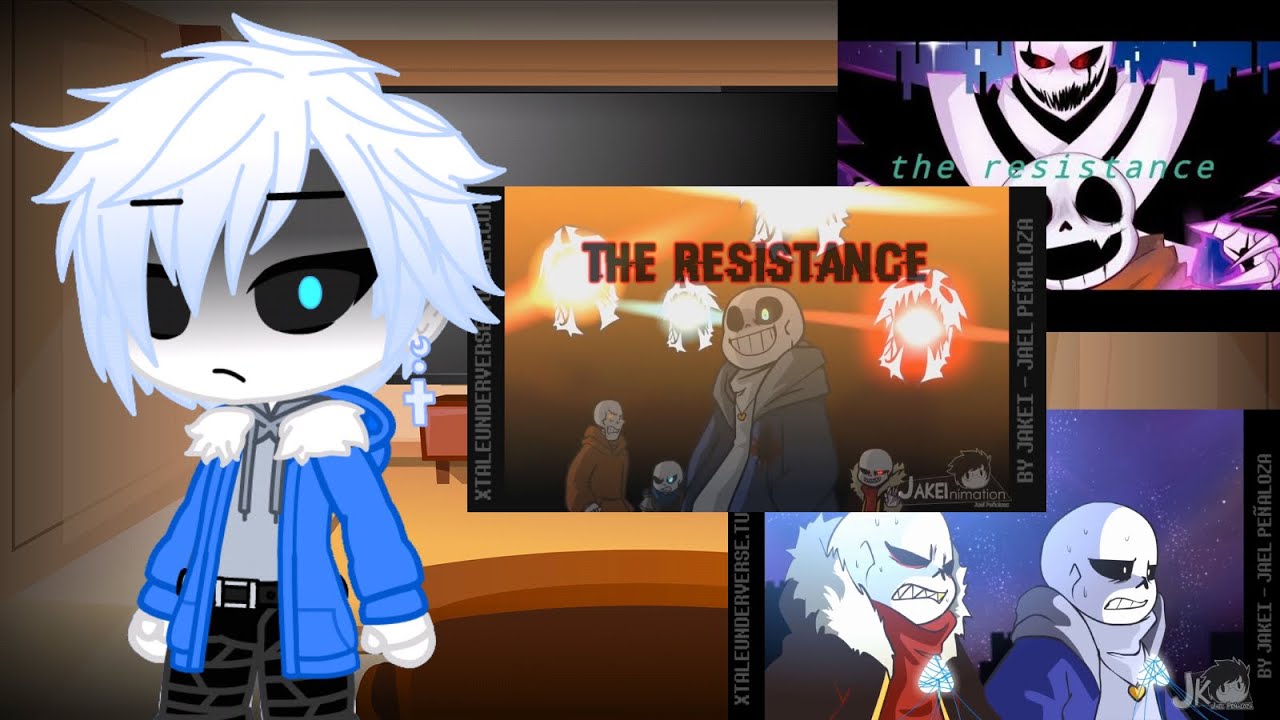 Mob Talker & Rainimator Friends (+ Sans) React to Underverse [AMVs] - The Resistance