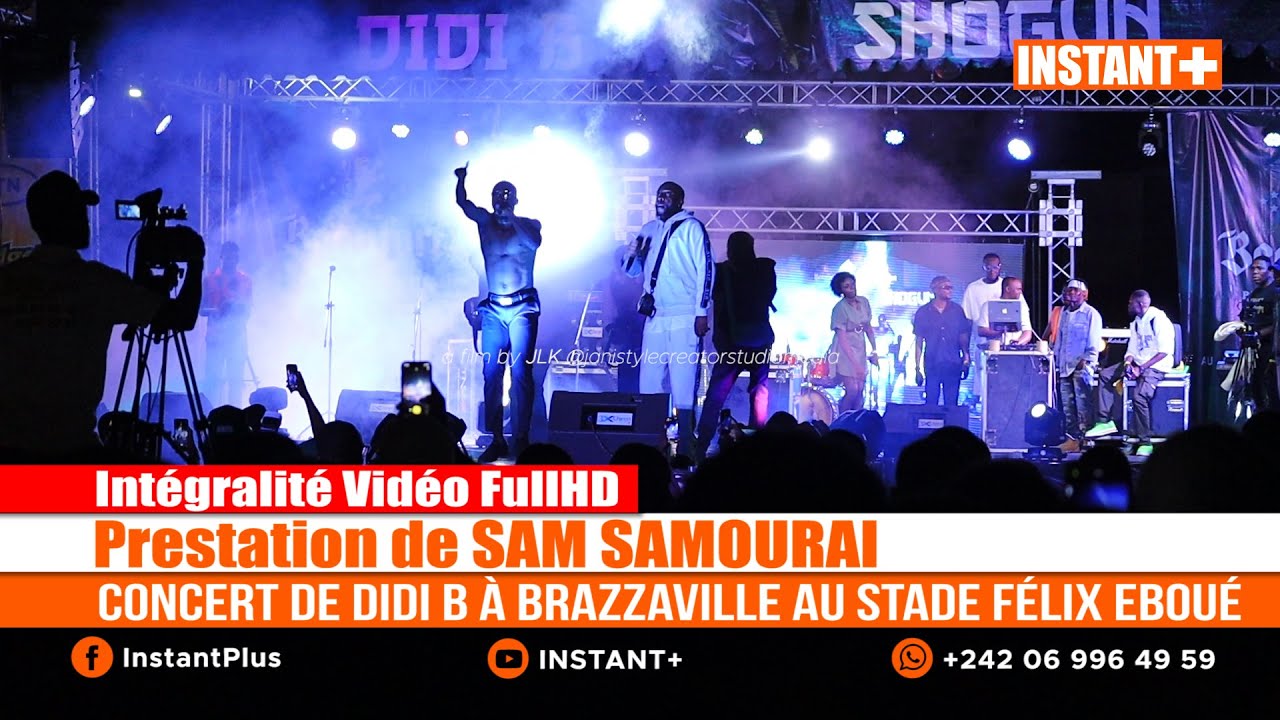 SAM SAMOURAI a sécoué le public du Stade Eboué lors du Concert de DIDI B à Brazzaville
