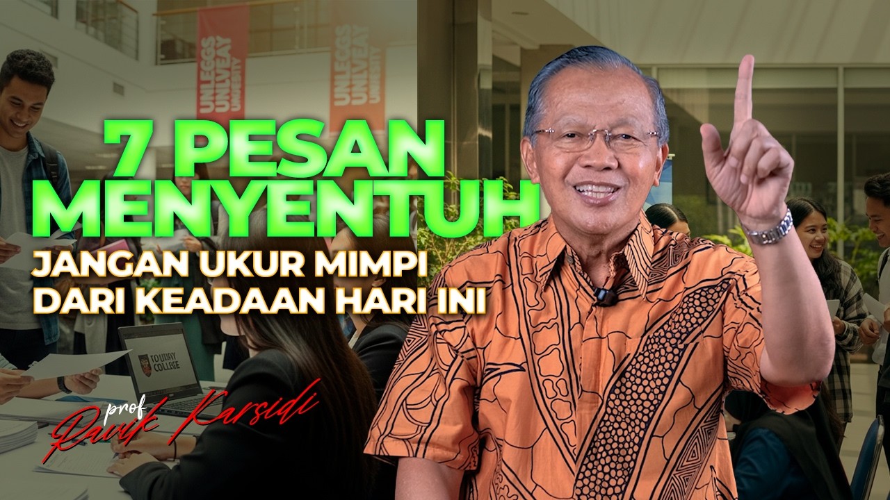 Jika Kamu Sedang Mengejar Kampus Impian, Video Ini Wajib Kamu Dengar | Prof Ravik Karsidi