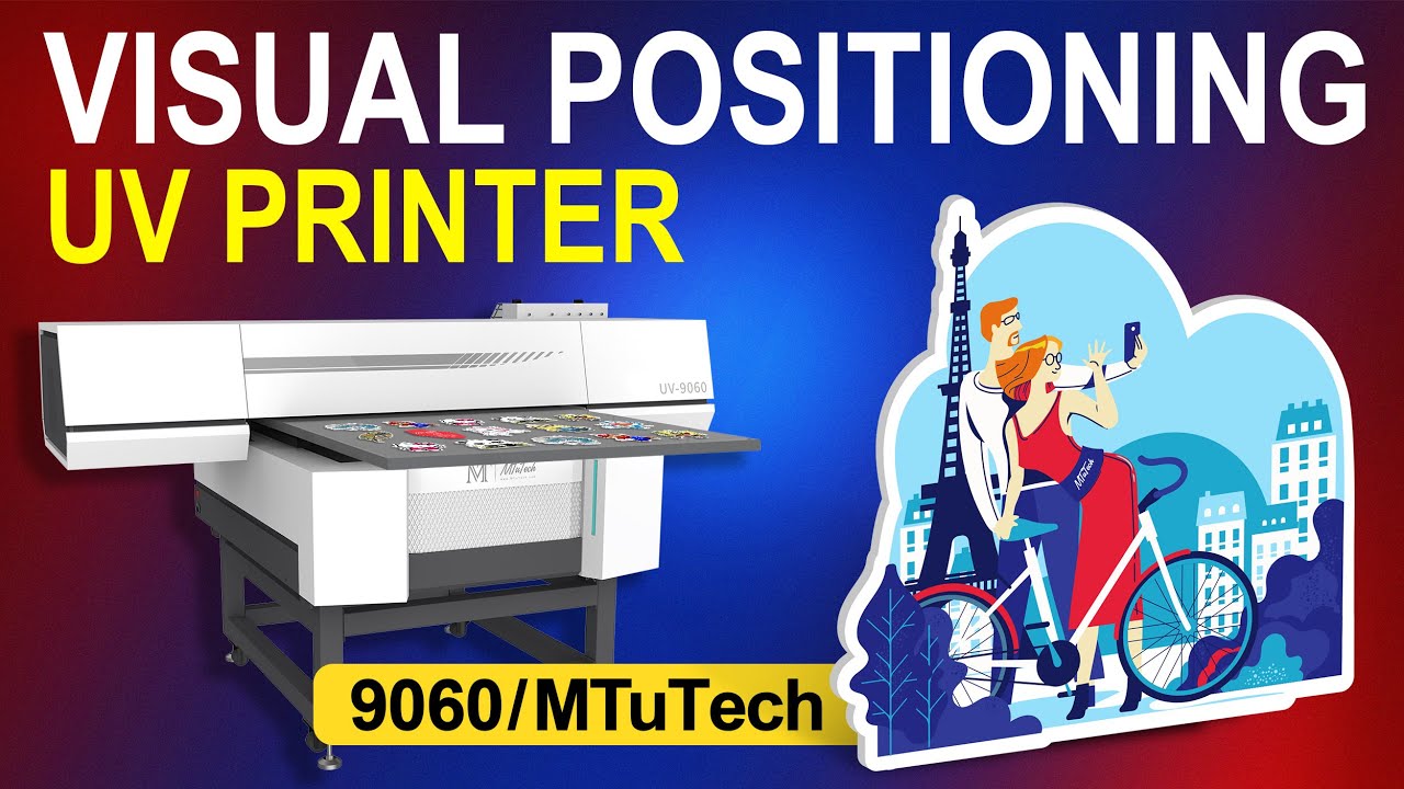Visual Positioning UV Printer 2026 | MTuTech 9060 UV Printer for Cylindrical & Flat Products