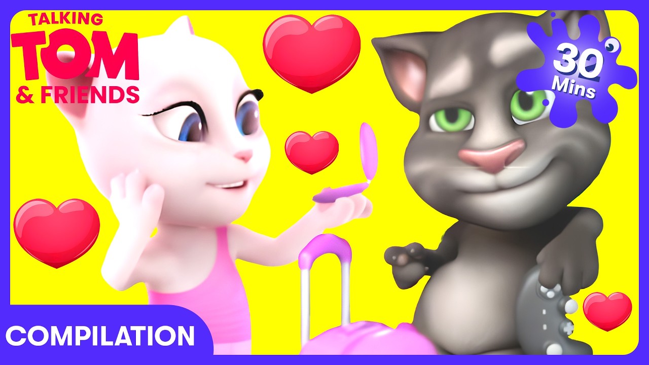 TOM HAS A CRUSH! 😍💗💝| Talking Tom Shorts | WildBrain Kids