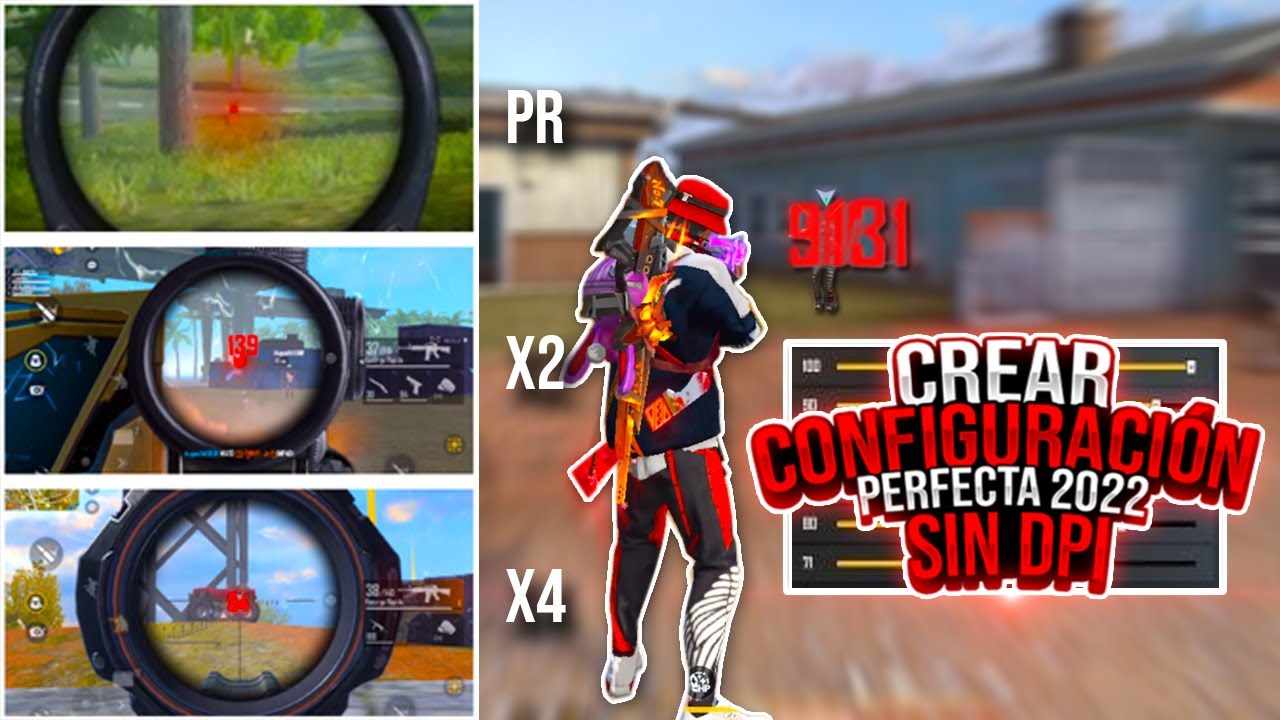 COMO CREAR TU PROPIA CONFIGURACI&Oacute;N PARA LEVANTAR MIRA SIN DPI EN FREE FIRE 2022!! - Juanpablo 31