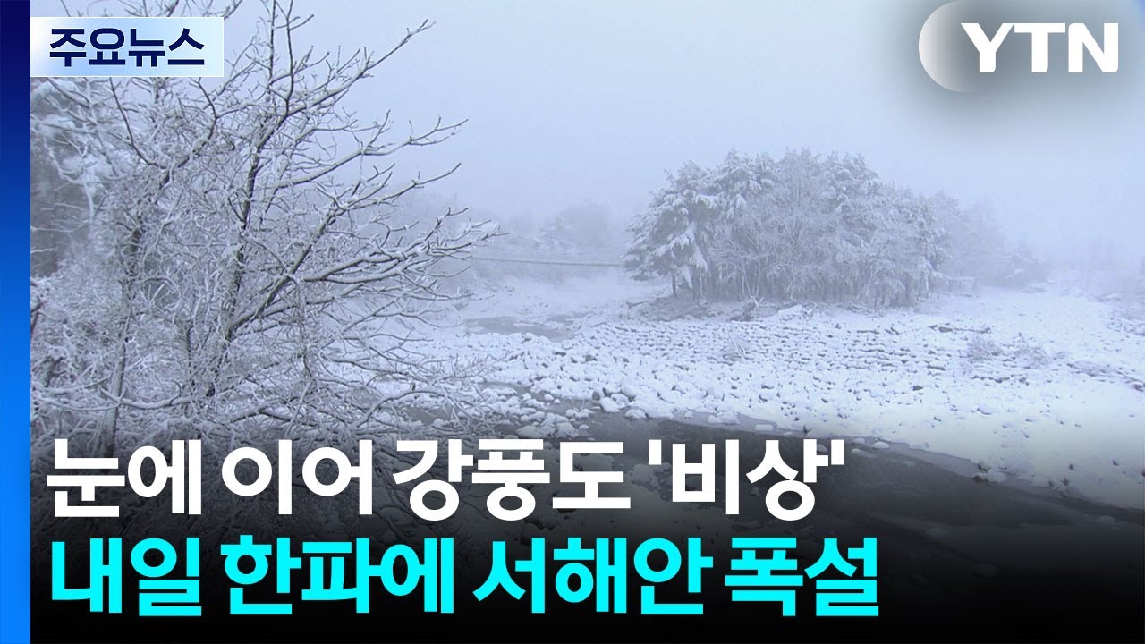 눈에 이어 강풍도 &rsquo;비상&rsquo; ...내일 한파에 서해안 폭설 / YTN