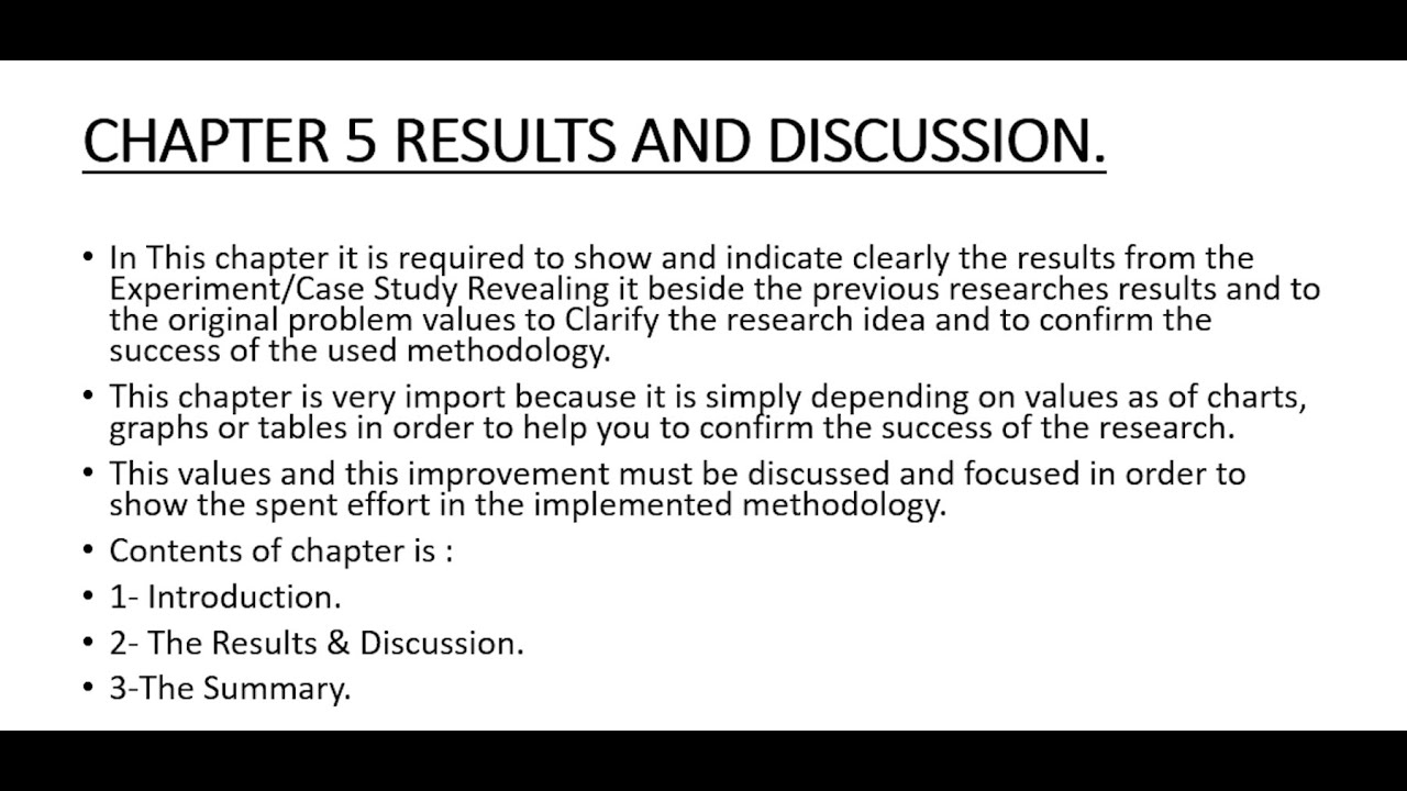 Result & Discussion for academic research | مناقشه نتائج البحث العلمي