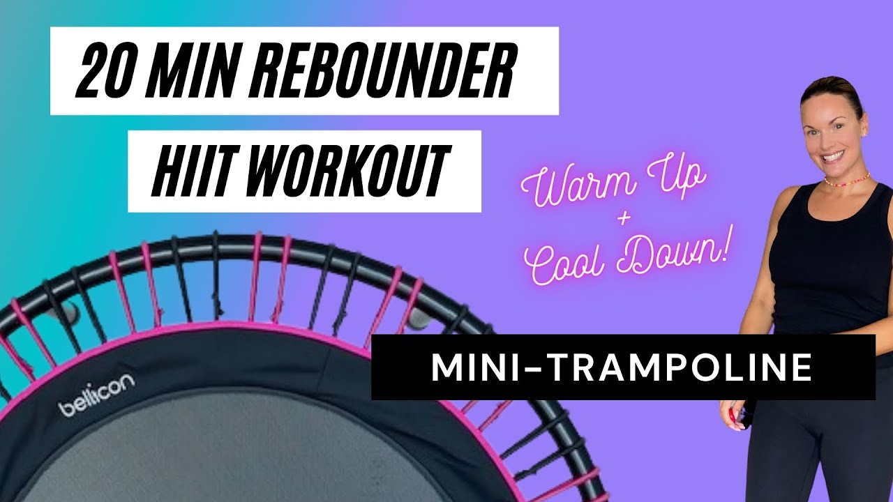 20 MIN HIIT Rebounder Workout | HIIT Mini Trampoline Workout | Fat Burning HIIT Rebounder Workout