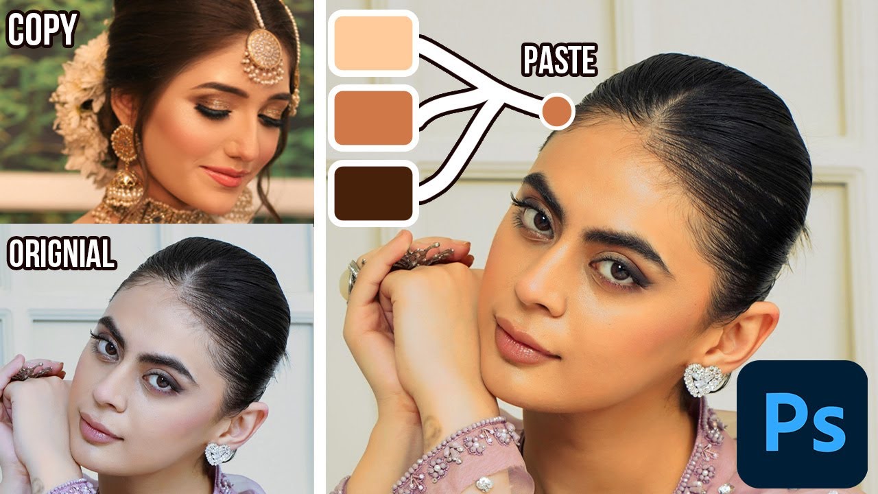 Copy and Paste Skin Tones Perfectly Using 3 Points in Photoshop