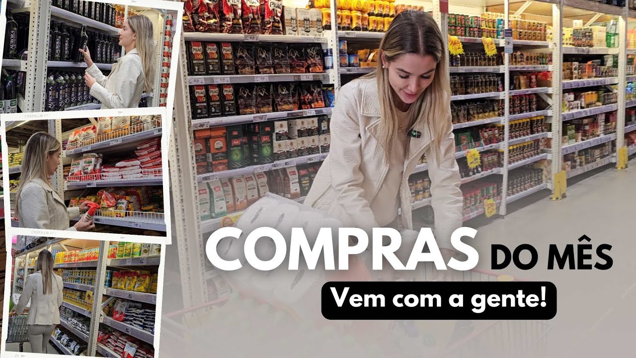 UM DIA DE COMPRAS NO MERCADO - COMPRAS DO MÊS