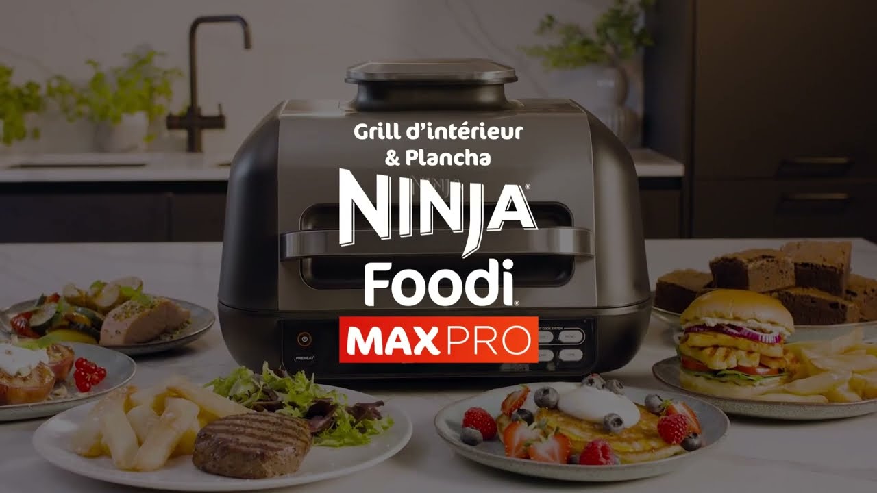 Grill d&rsquo;int&eacute;rieur & Plancha Ninja Foodi MAX PRO AG651EU