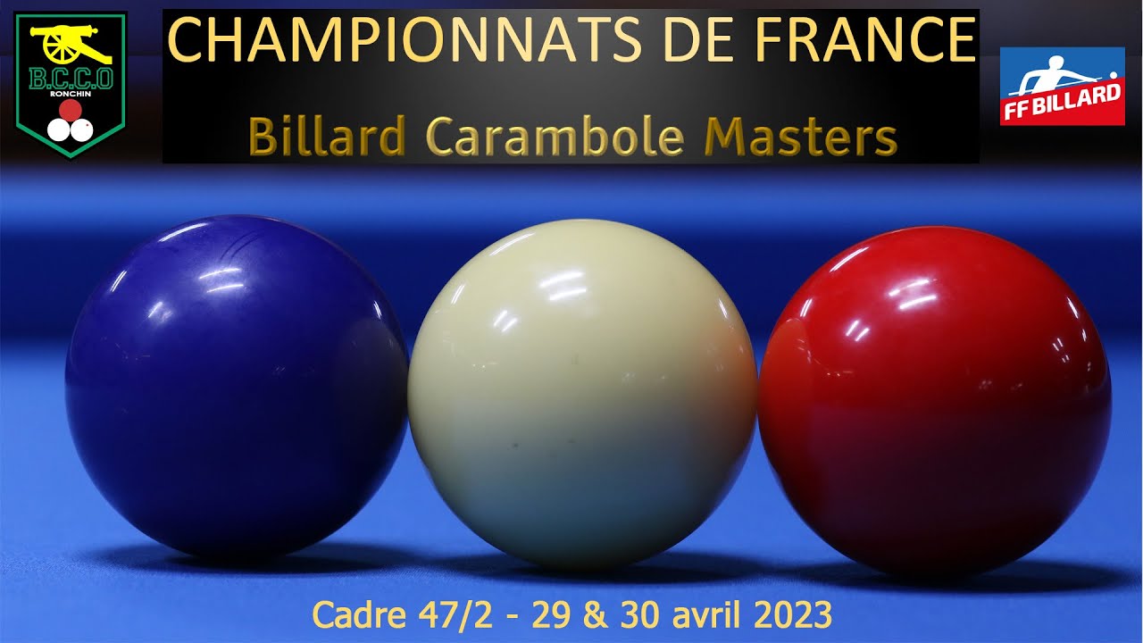 Championnat de France Masters - Cadre 47/2 - Billard 1 - doubles KO