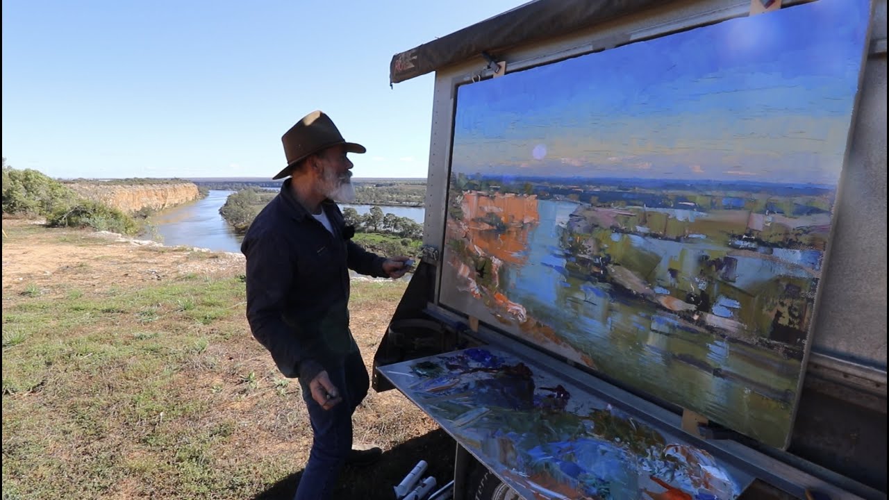 Large Real Time Cliff Edge Painting!