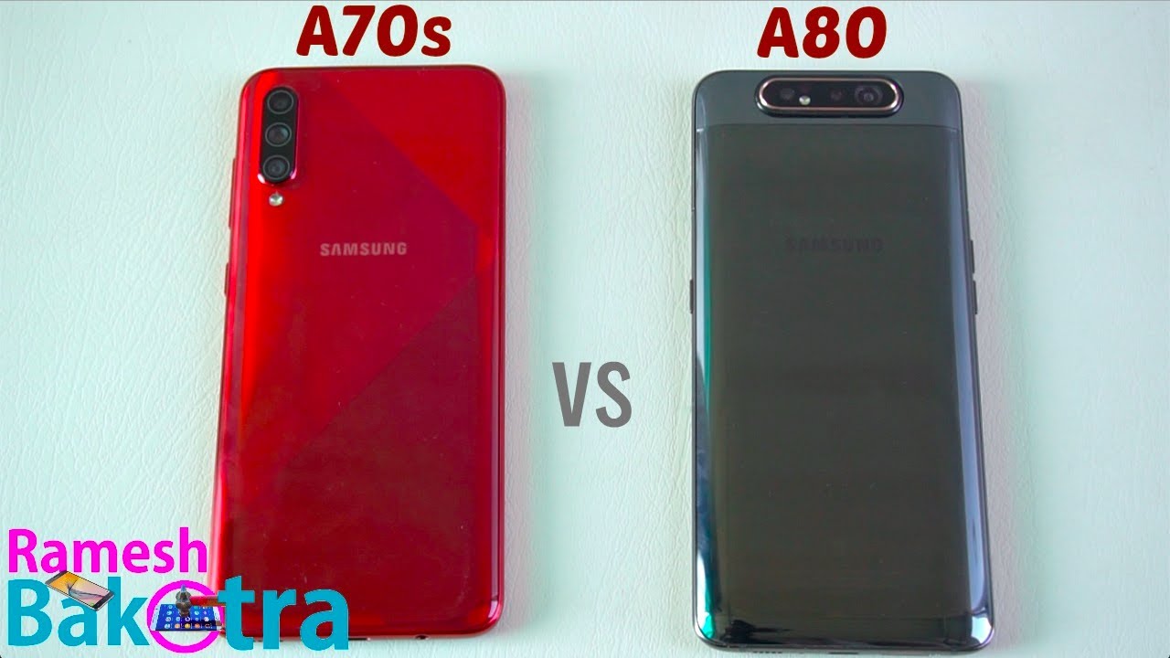 Samsung Galaxy A70s vs Galaxy A80 SpeedTest and Camera Comparison