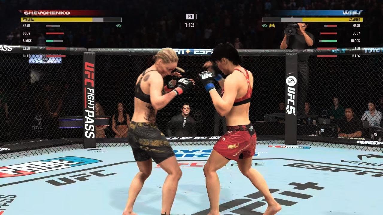 EA SPORTS UFC 5 impossible match feat Yan  and Shevchenko