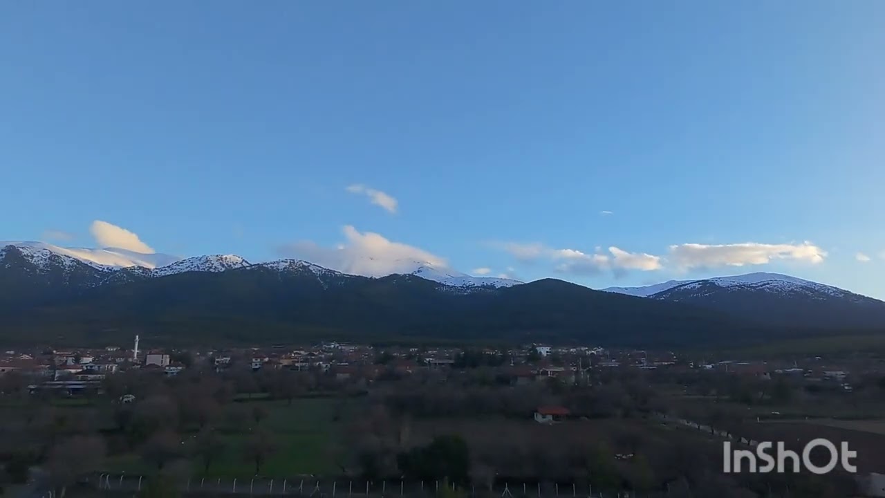 Balkıca Köyü mezarlığı havadan 