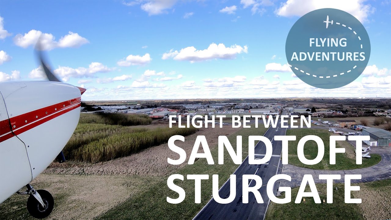 [4K, ATC] Flying from Sandtoft to Sturgate (overflying Doncaster Sheffield)