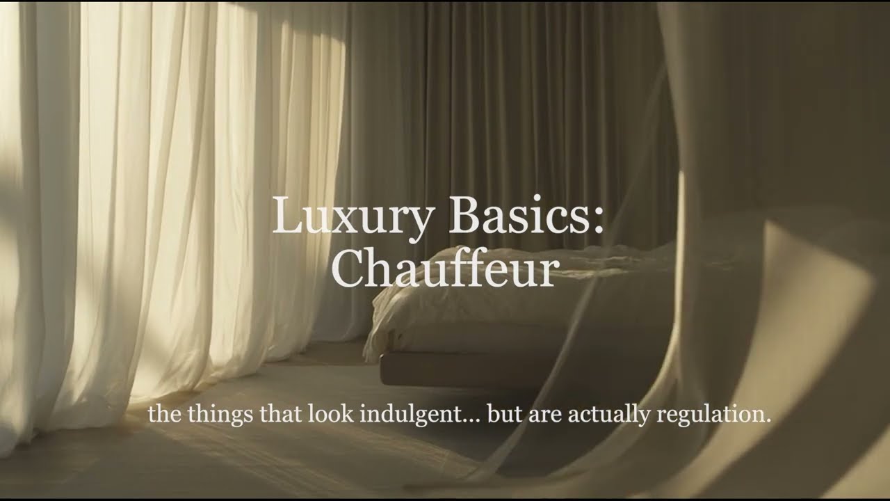 Luxury Basics: Why a Chauffeur Is Actually Nervous System Regulation | Soft Essentials