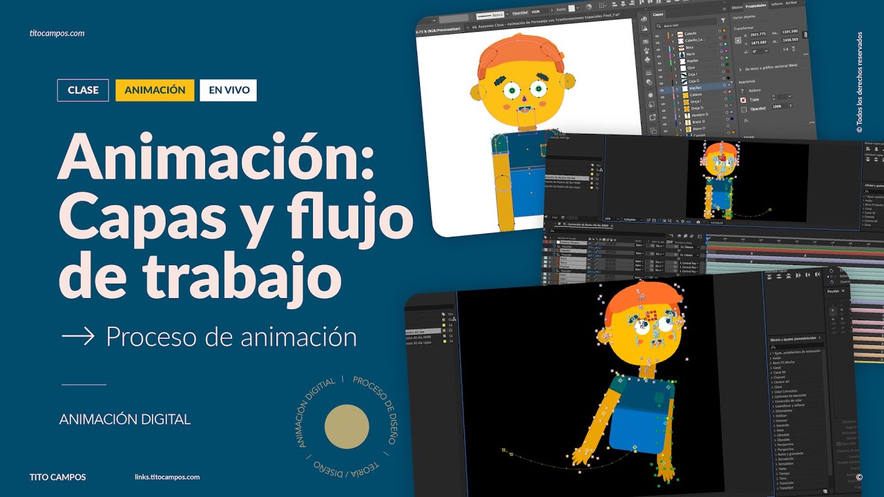 [CLASE] Consideraciones para la Animación – Separación de capas y flujo de trabajo en After Effects