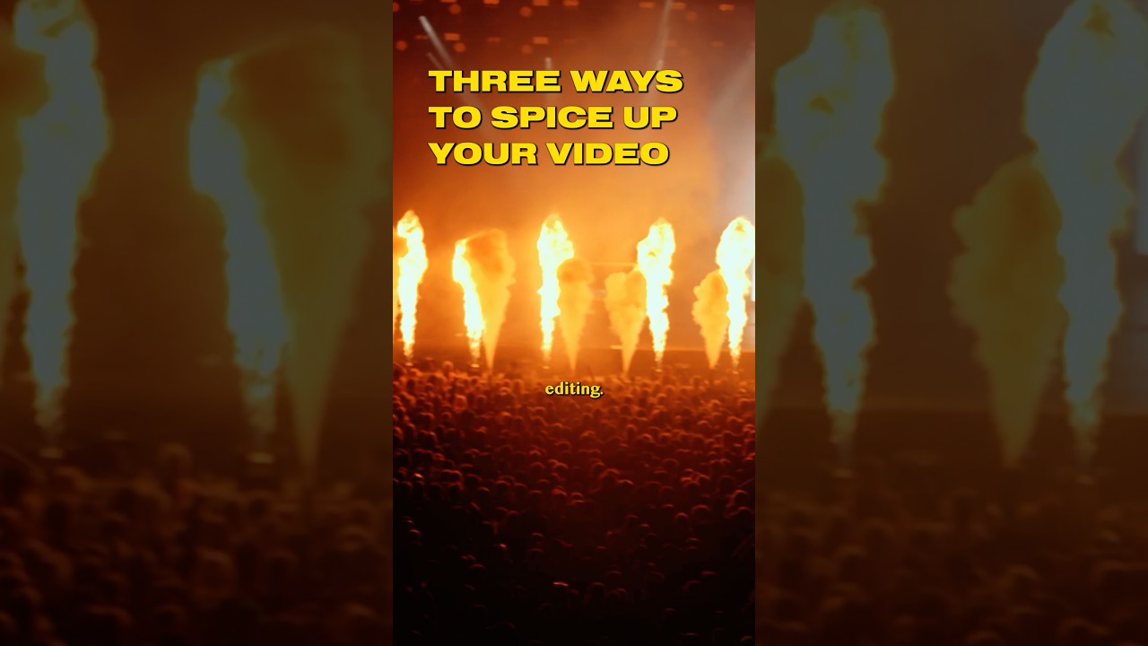 3 Tricks to level up your edit ⚡️⚡️ #concertphotography #videoediting