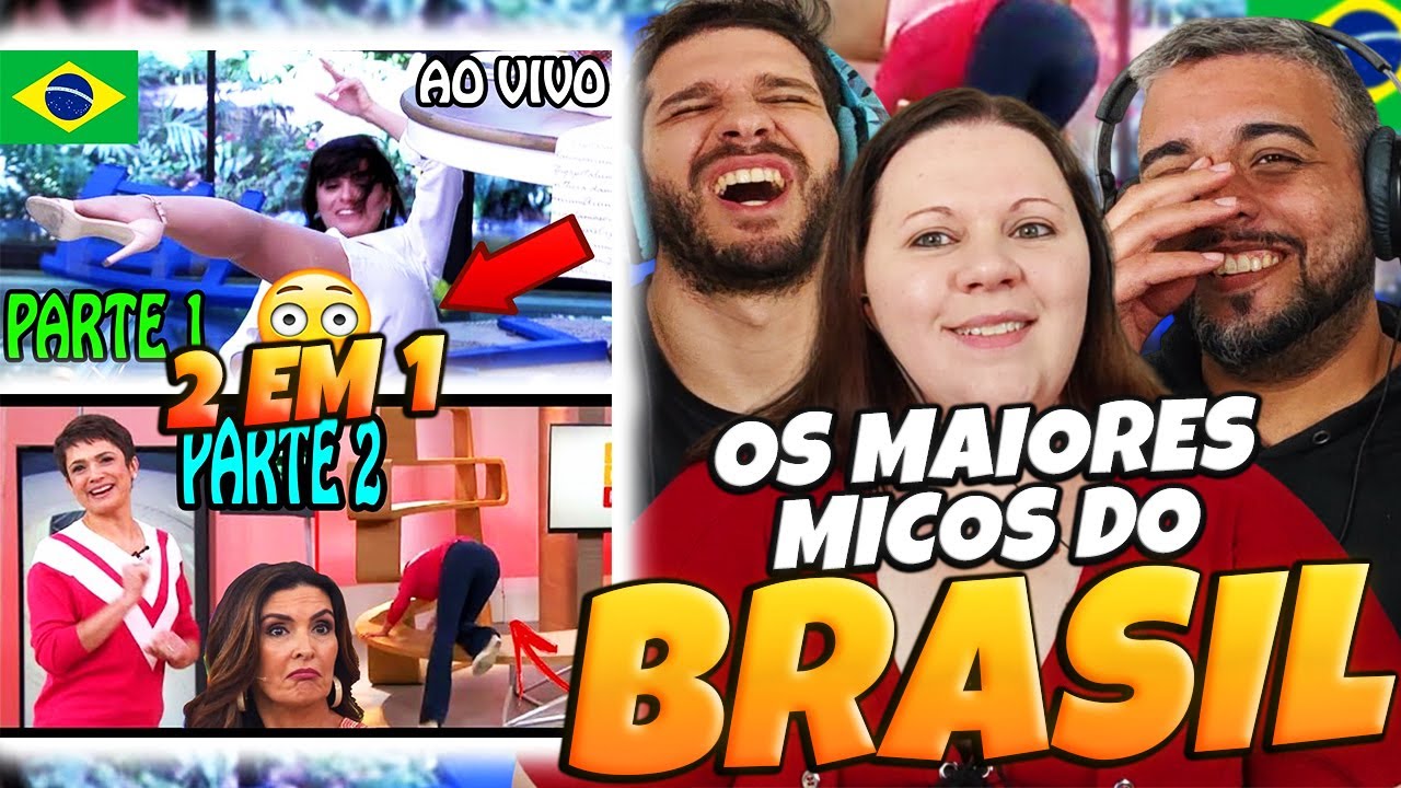 2 EM 1 Dos Maiores MICOS AO VIVO na TV Brasileira | Fala de Tudo | Family Reacts