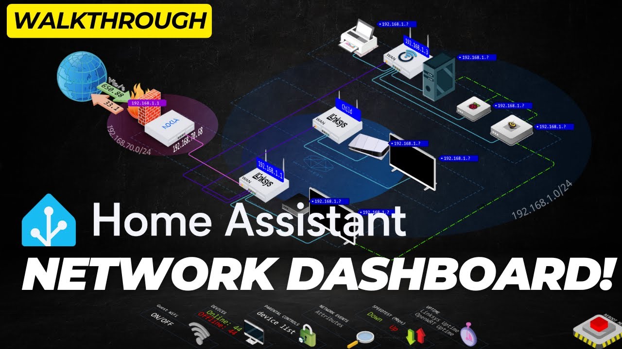 Моя домашняя сеть: цифровой двойник с планом помещения в Home Assistant!