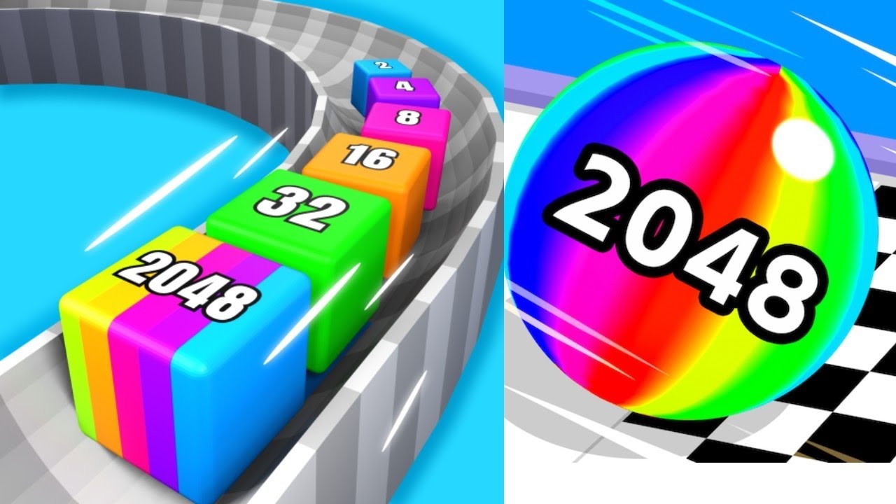2048 | Jelly Tube Run 2048 Ball Run 2048 #cutiepie22yt