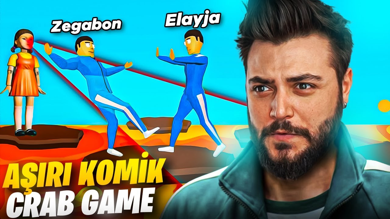 DÜŞERSEN ÖLERSİN!! EKİPLE AŞIRI KOMİK CRAB GAME | Elayja