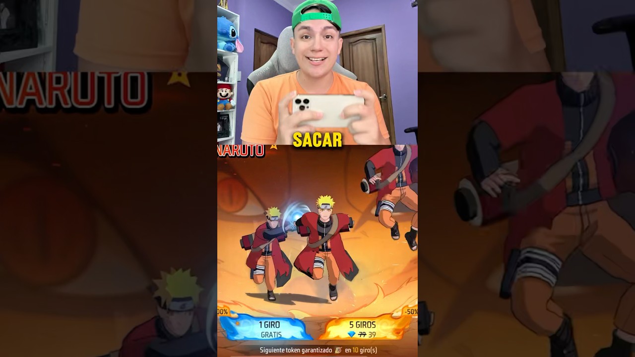 Consegu&iacute; la Skin de Naruto en free fire Gratis😱😳!!
