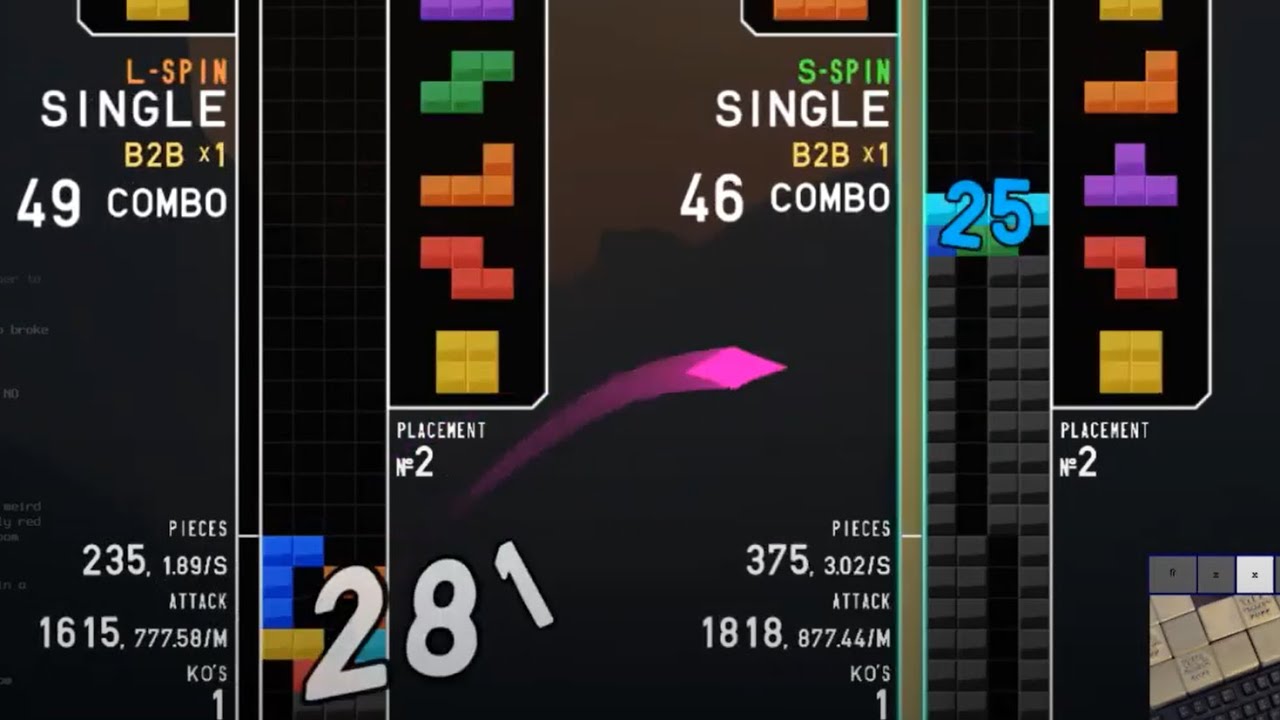 4 Wide Tetris Gods Battle