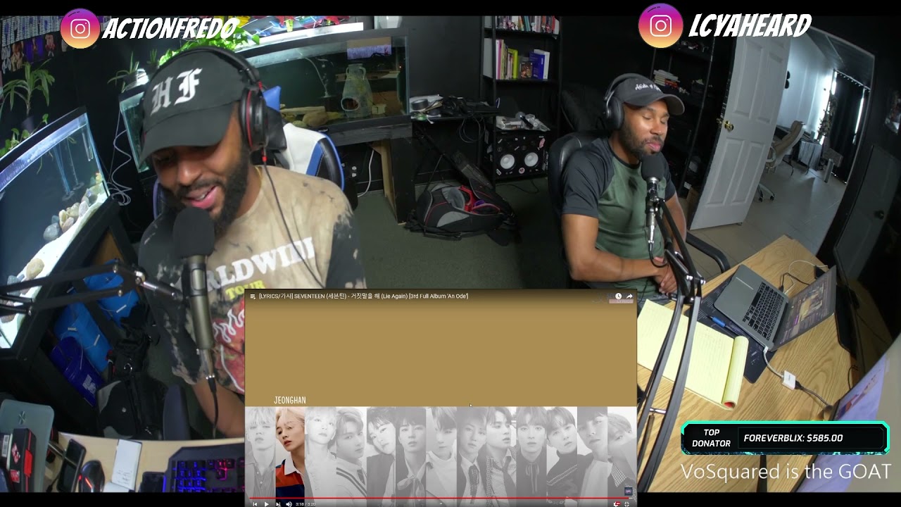 Seventeen  - Lie Again ( kpop ) reaction Higher Faculty