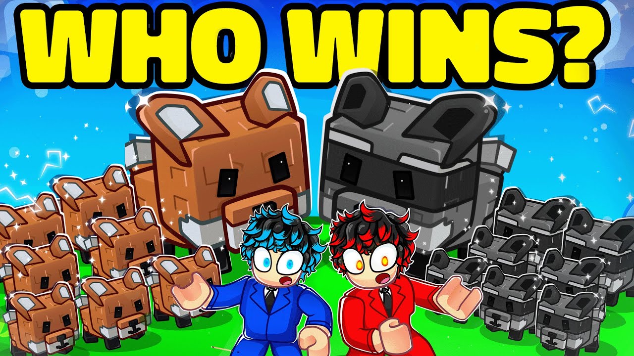 8 Red Foxes vs 8 Raccoons Who Steals More in Roblox Grow a Garden?