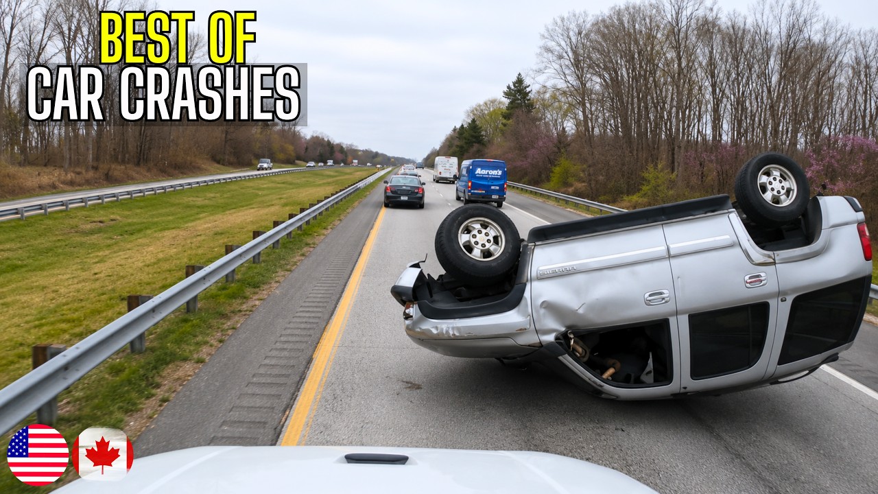 Best of Car Crashes Compilation | USA & Canada - 33