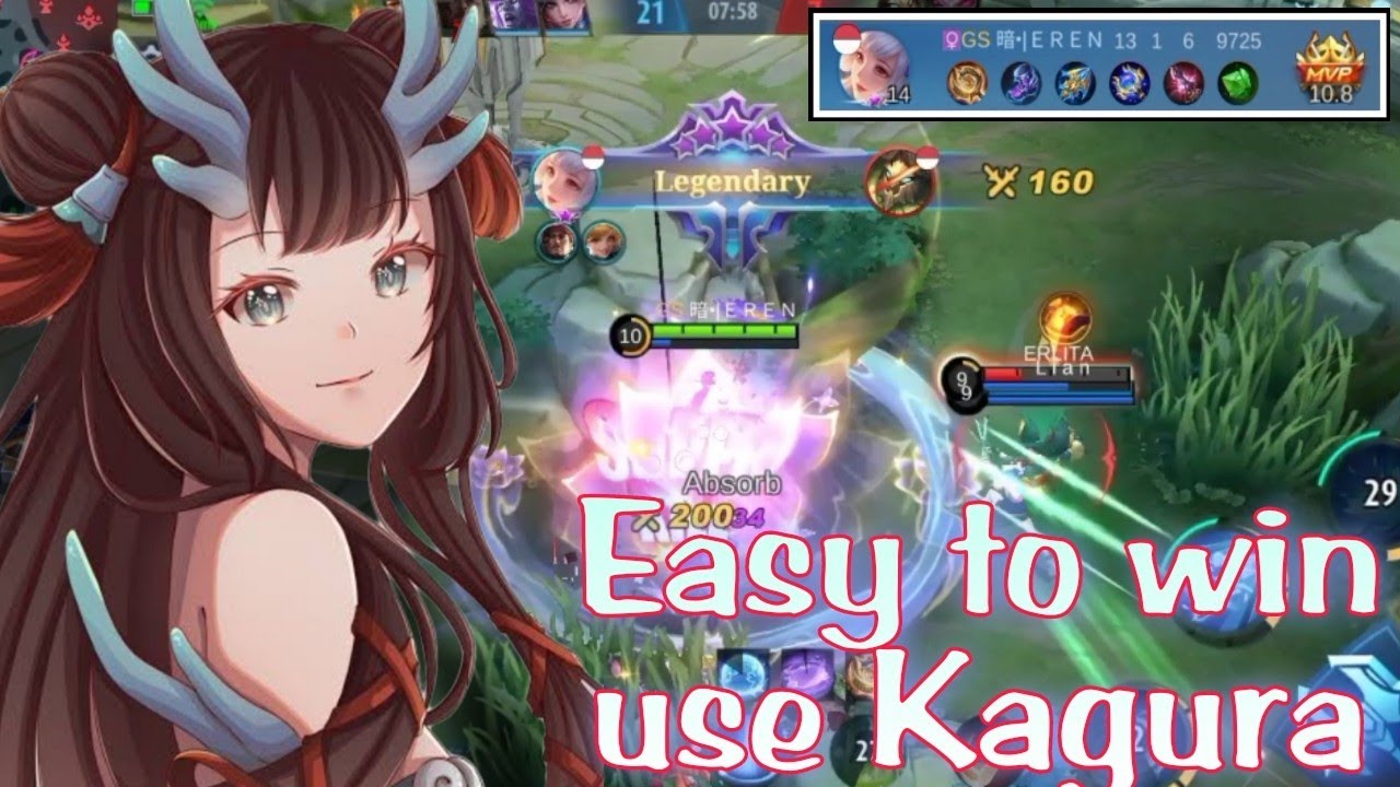 Build kagura tersakit 2022 | Kagura gameplay | easy to win use kagura | mobile legend