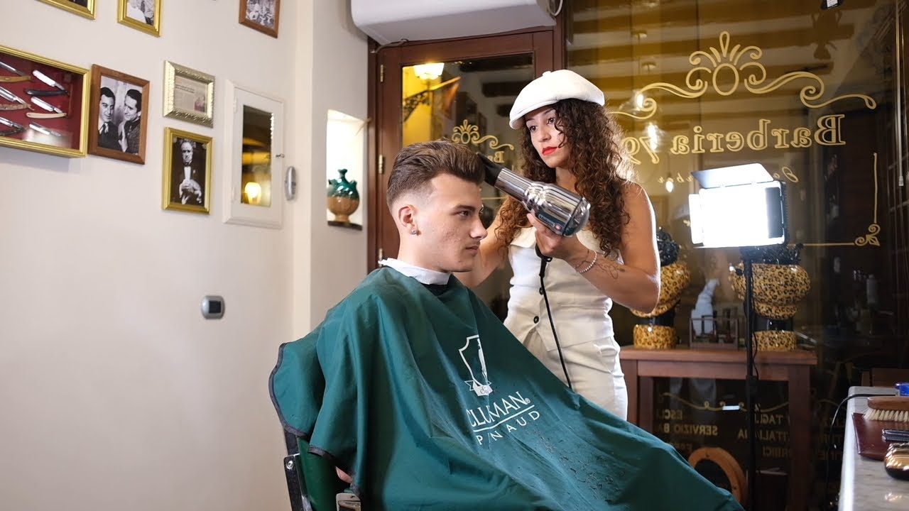 ASMR 💈 LADY BARBER “ 1950’s haircut “