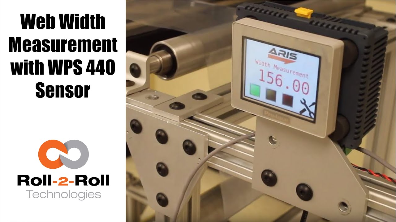 Web Width Measurement with WPS 440 Sensor