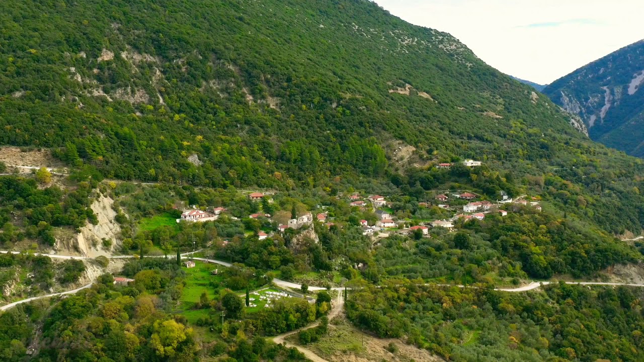 Άγιος Μηνάς κόκκινο λιθάρι θεσπρωτιας (drone  footage) kokkino lithati .