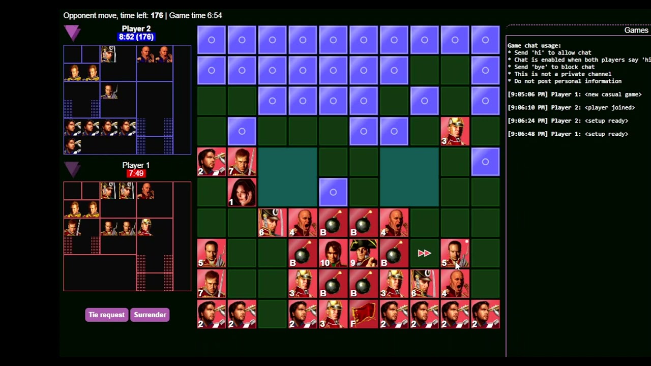 Stratego Setup Challenge - Game #1 on Strategus