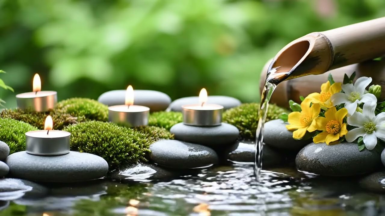 Quiet Green Haven 🌼 Piano Music & Water Sounds