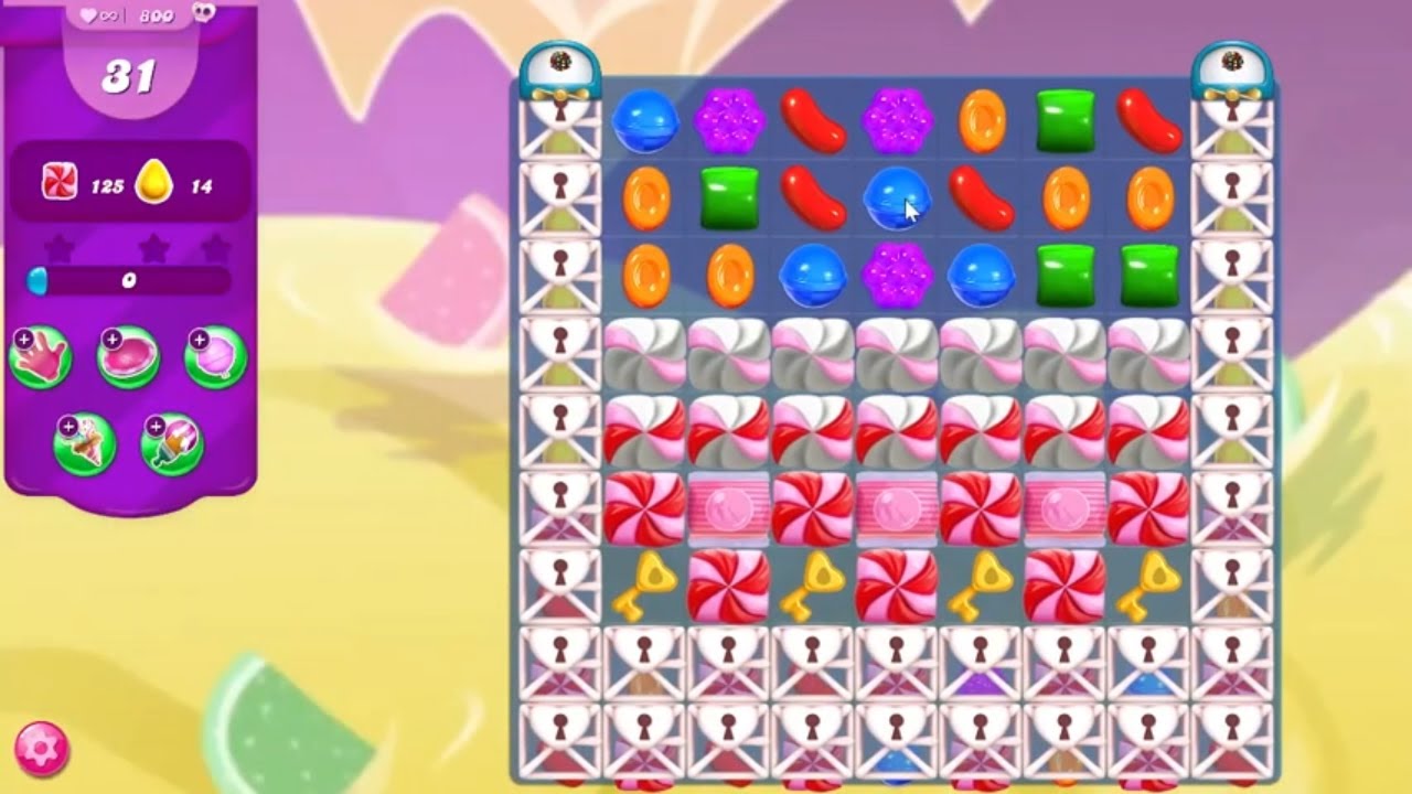 Candy Crush Saga LEVEL 800 NO BOOSTERS (new version)