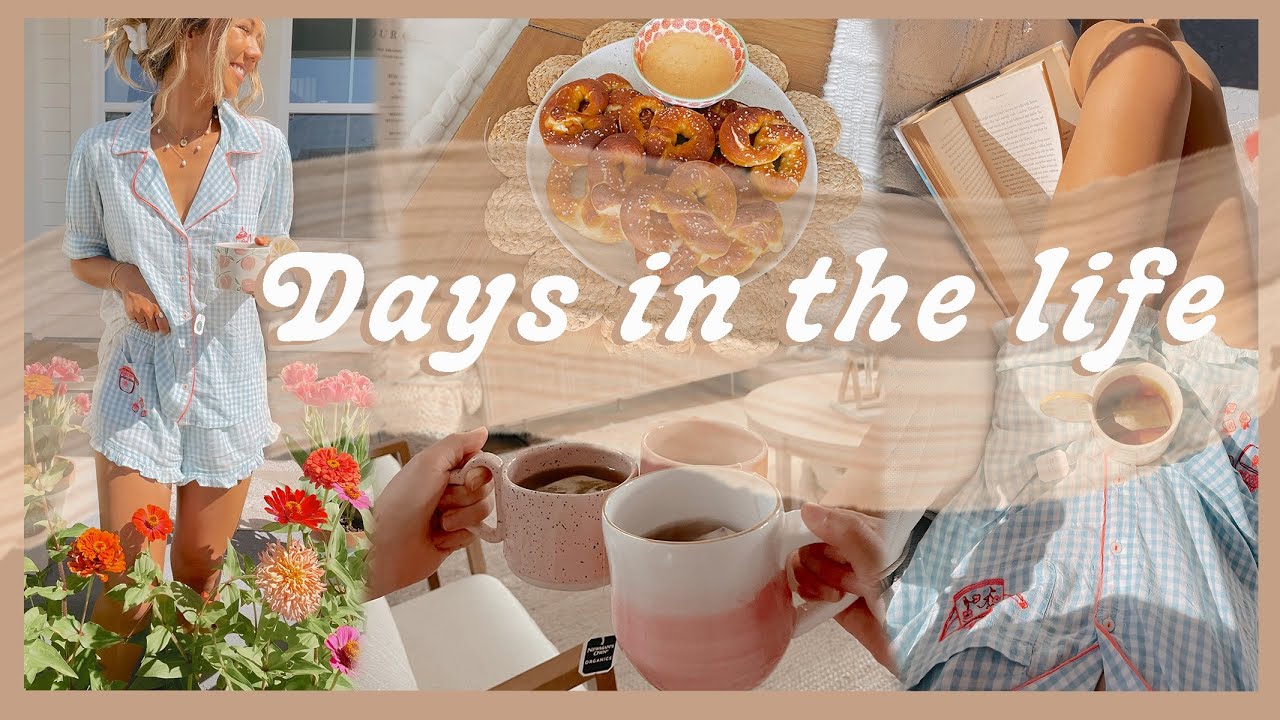DAYS IN THE LIFE | baking soft pretzels, embroidery projects, & getting work done
