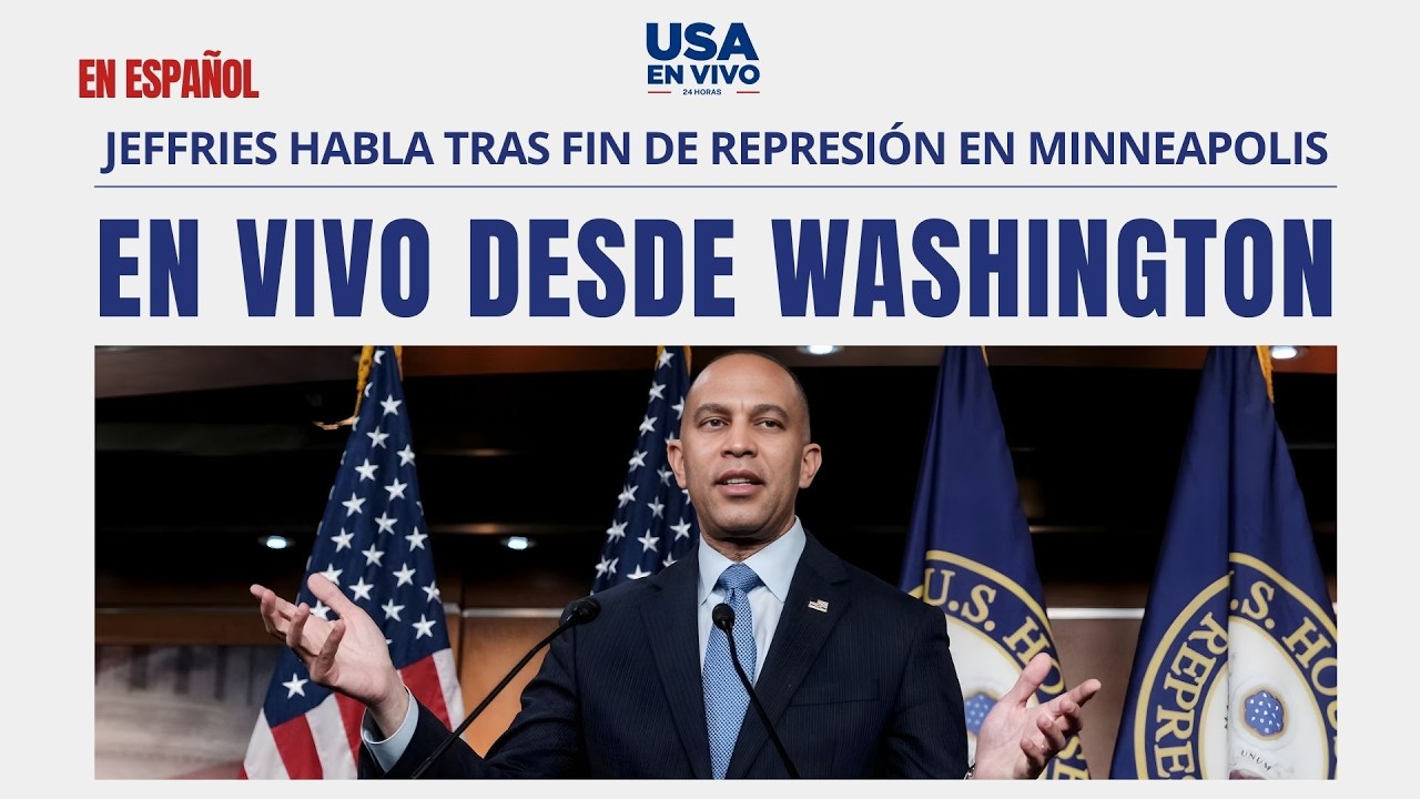 EN VIVO Jeffries en conferencia de prensa al fin de la represión en Minneapolis | USA EN VIVO 🔴