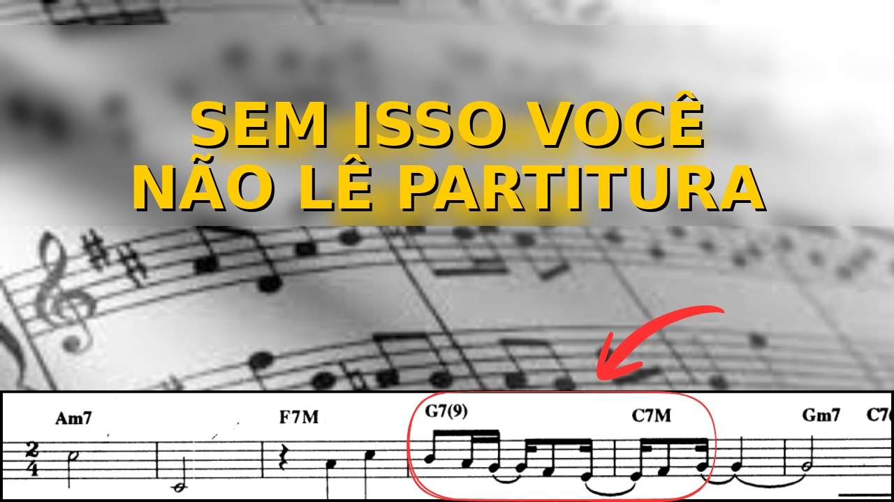 Lhe falta um passo a passo para ler partituras
