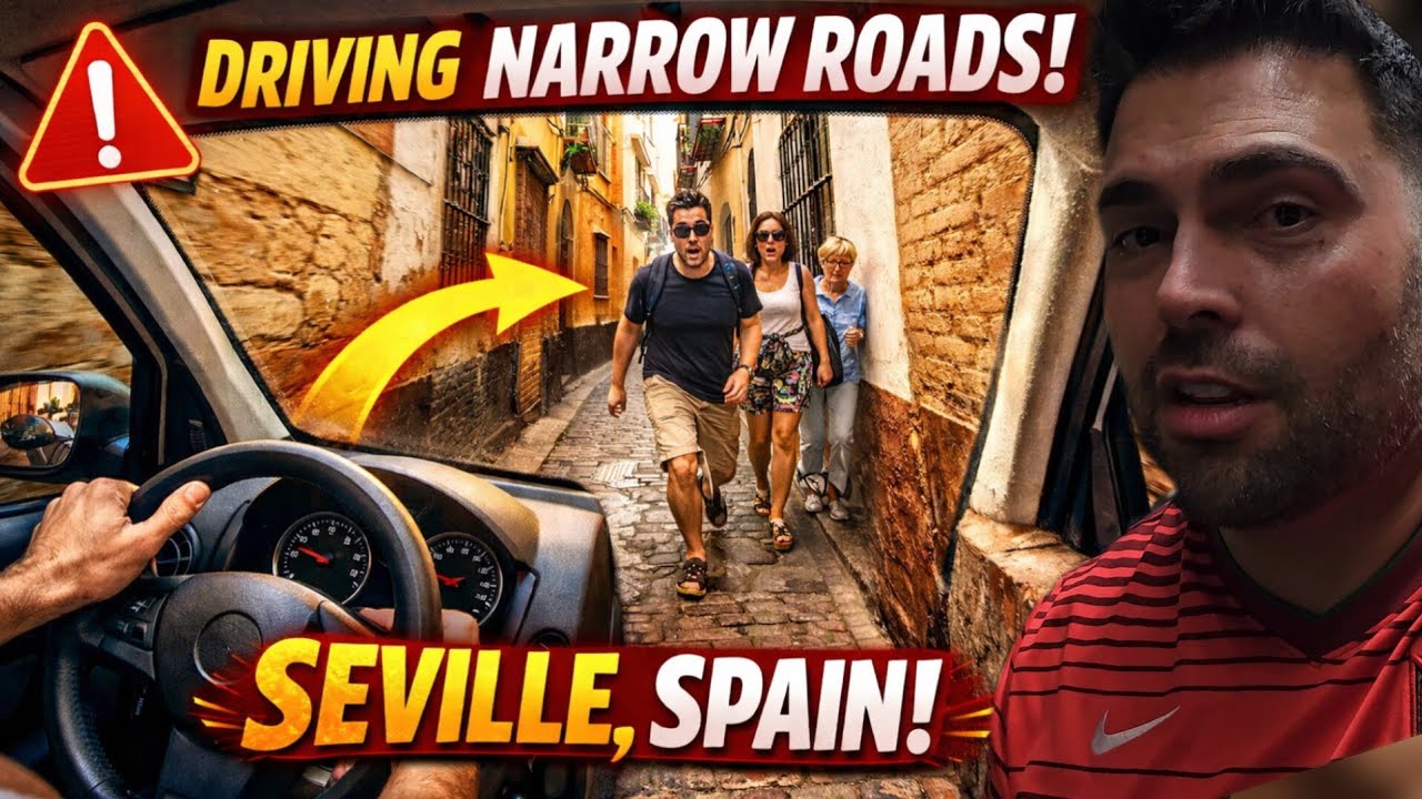 Driving in Seville Spain