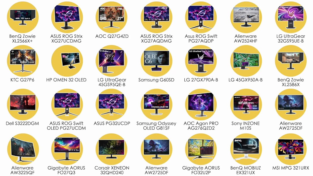 Rating All The Best Monitors For CS2 Of 2025 (In 15 Minutes)