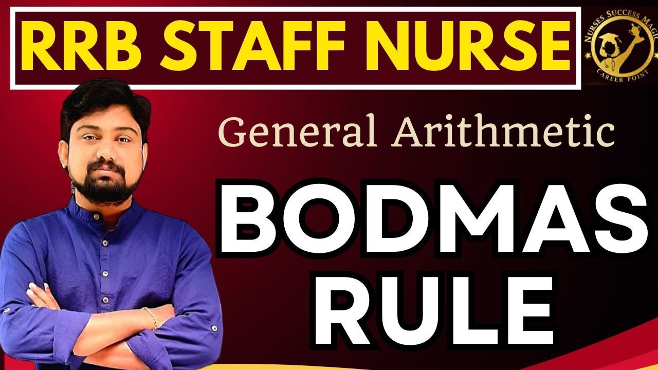 BODMAS RULE/APTITUDE/ #rrb2024/#rrbstaffnurse/#railwaystaffnurse2024/#rrbstaffnurse/#aiimsnorcet2024